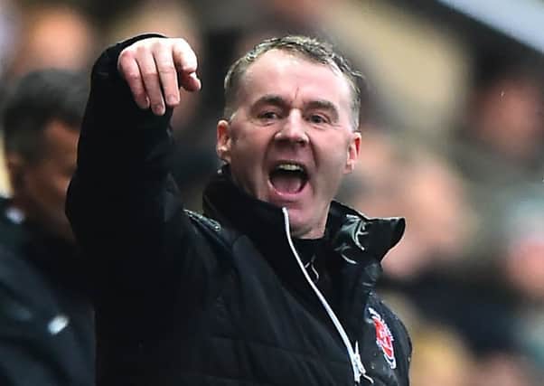 Fleetwood Town boss John Sheridan was unhappy with the referee