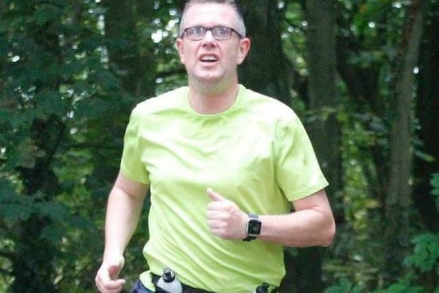 Lee Good is training for the London Marathon to raise cash  for VICTA, which supports children and young people who are partially-sighted