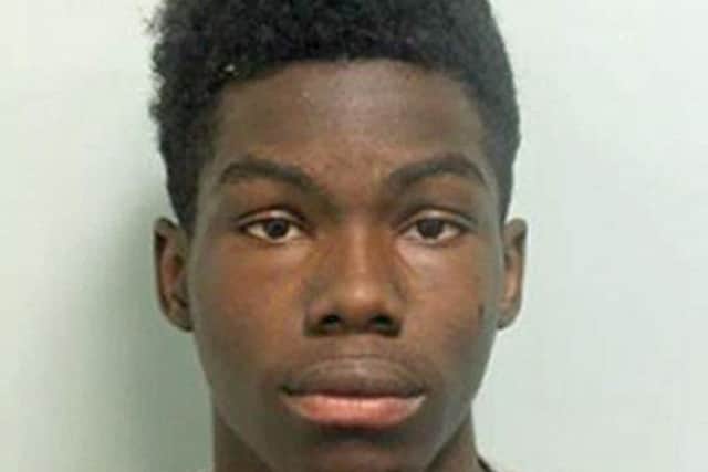Derryck John, 17, from Croydon, south London, who has been jailed at Wood Green Crown Court for 10-and-a-half years for carrying out a spate of acid attacks against moped riders in a bid to steal their vehicles. Photo credit: Metropolitan Police/PA
