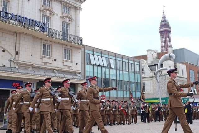 The Duke of Lancaster Regiment were given the freedom of Blackpool last summer