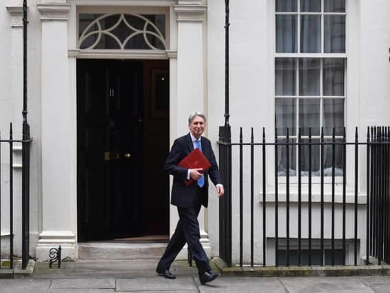 Chancellor Philip Hammond on the way to give his spring statement