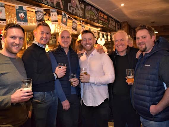 Steven Croft and guests enjoy a taste of Crofty's at The Taps