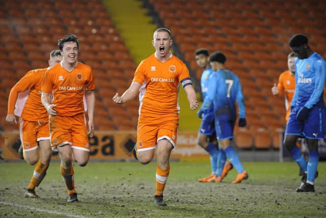 Ben Jacobson celebrates his goal