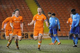 Ben Jacobson celebrates his goal