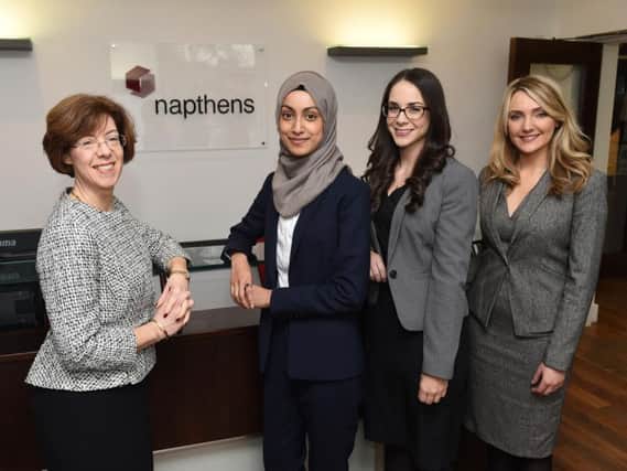 Helen Lucking, Foridha Yasmin, Georgina Vokes and Kirsty Halsted of Napthens