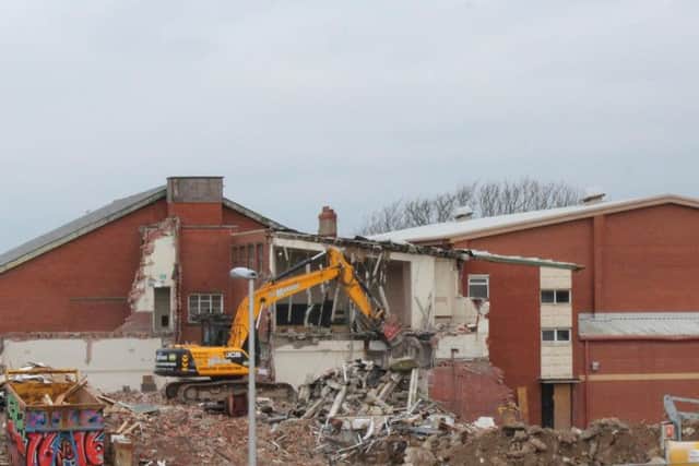 The main block of the former Arnold School has now been demolished and remaining buildings will be refurbished