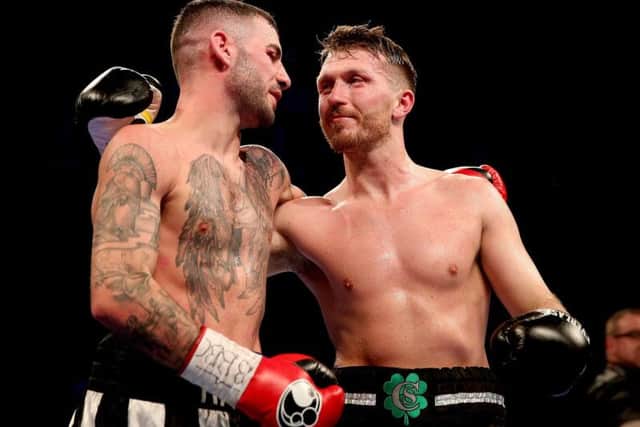 Ritson and the beaten Cardle (right) after the right
Picture: Press Association