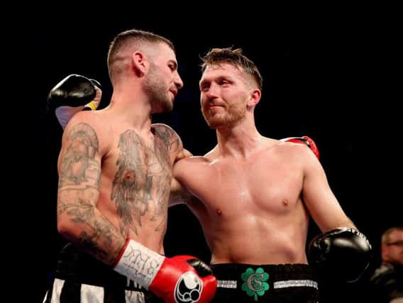 Ritson and the beaten Cardle (right) after the right
Picture: Press Association