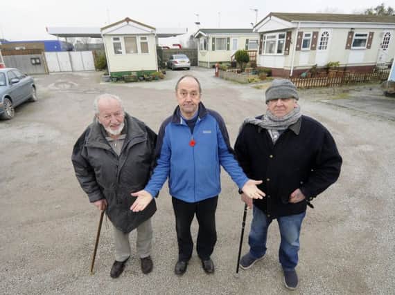 Ralph Carte, Steven Roy Gratrix and Terry Duran from the Windmill Park Residents Association.