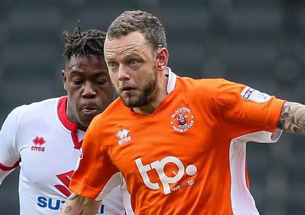Jay Spearing is still to find the net for Blackpool this season