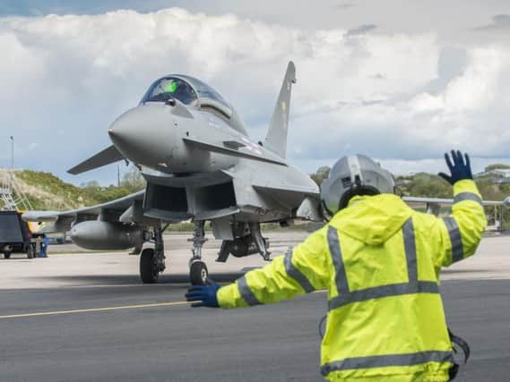 Stock image of a Eurofighter Typhoon