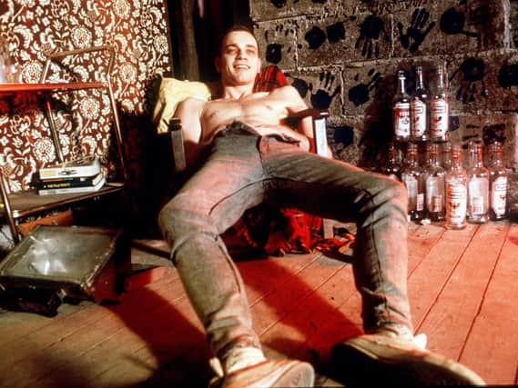Trainspotting, starring Ewan McGregor, pictured above in the film,  followed a group of heroin addicts in a deprived area of Edinburgh