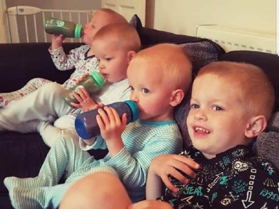 Josh, Jayden, and Jax Williams-Hine have to the NHS to thank for their survival after being born 13 weeks early