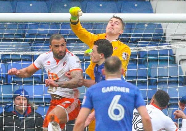 Blackpool lost at Oldham Athletic on Easter Monday