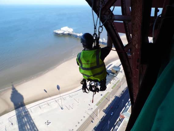 The team from Eurosafe Solutions at the Blackpool Tower