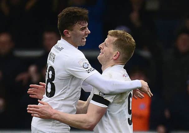 Jonny Smith and Danny Rowe both scored for the Coasters Picture: Steve McLellan
