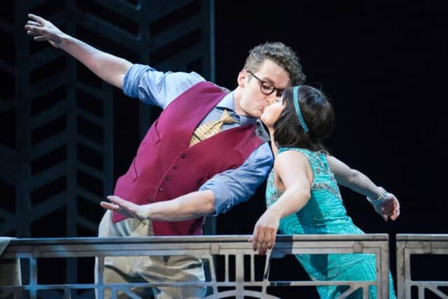 Hayley Tamaddon with co-star Michael Colbourne in Thoroughly Modern Millie