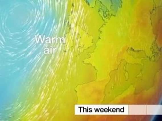 The UK is expected to be graced by a spell of warm weather next week PIC: BBC