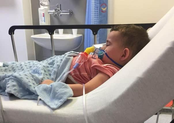 Zayaan Hussain in hospital after suffering a severe allergic reaction to a 'vegan' pizza