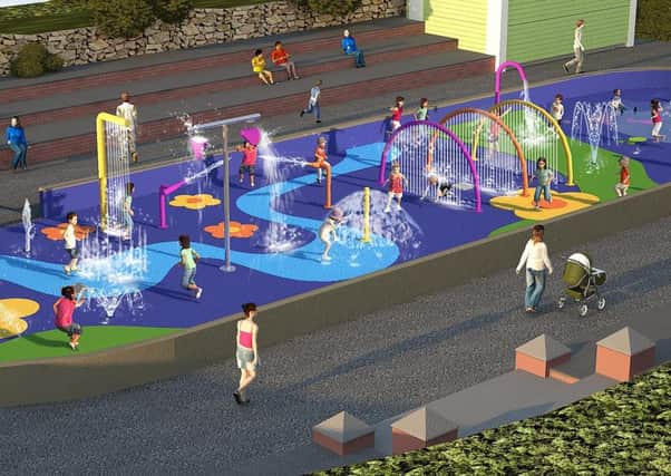 An artist's impression of the new Splash! park for St Annes seafront