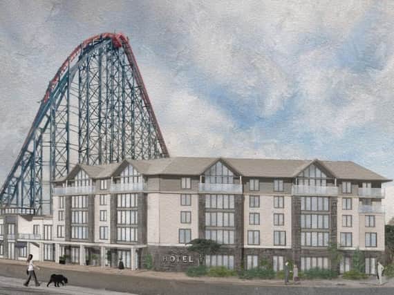 An artists impression of the new hotel to be built at the Pleasure Beach