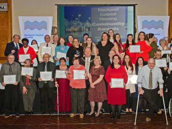 Blackpool Coastal Housing's community award winners