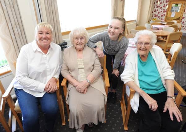 Easter fun day at the Princess Alexandra Home.  Val Simpson, Alma Sheedy, Katie Lea and Mary Phillips.