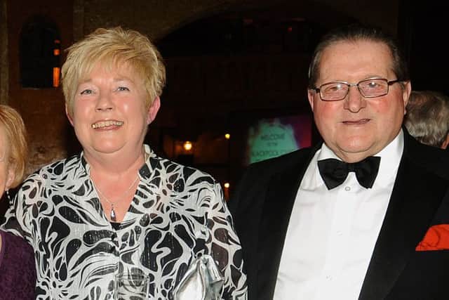Alma Tolley with her husband Tony at a Blackpool Civic Trust dinner in 2013