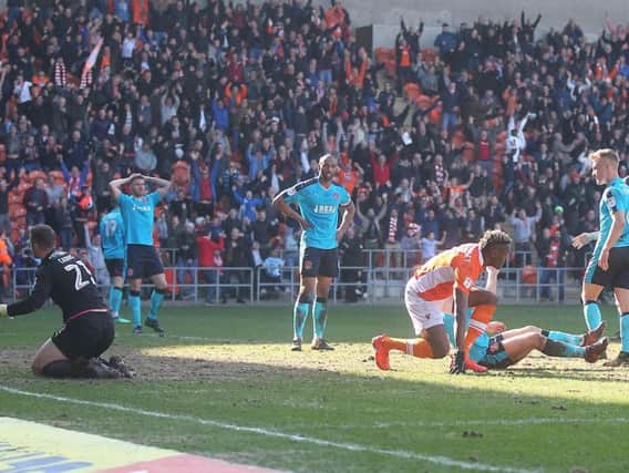 Blackpool's winner came in the fourth and final minute of stoppage time