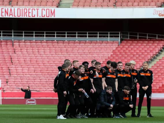 The Blackpool Youth team at Arsenal's Emirates Stadium
Picture: CameraSport