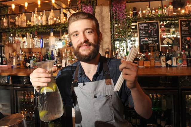 Scott Jerome from Revolution, which have signed up to the ReFill campaign and started using biodegradable straws