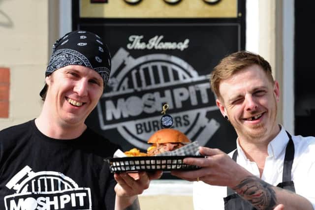 Ric Hulme and Jay Devine of Moshpit Burgers at the Waterloo Music Bar