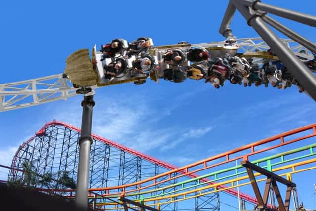 An artist's impression of the new Icon rollercoaster at Blackpool Pleasure Beach