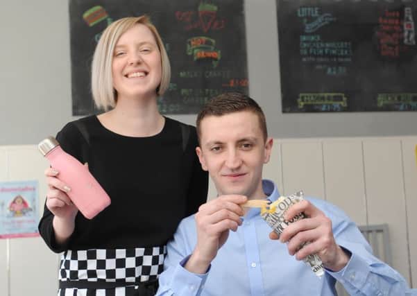Shelby Mercer and Matt Rady from Cameron's Fish & Chips have joined the ReFILL campaign