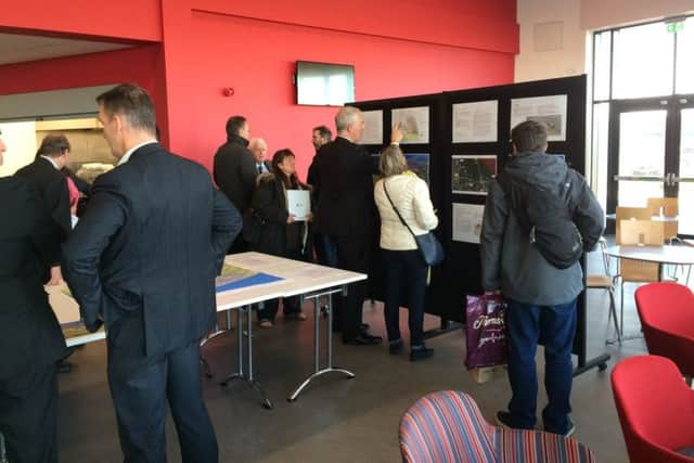 Visitors viewing the plans for the Blackpool Airport Enterprise Zone