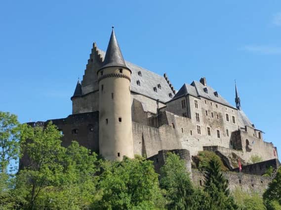 Vianden Castle in the Ardennes region of Luxembourg