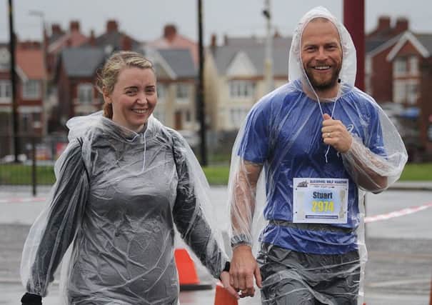 The Blackpool Marathon and Half Marathon took place on Sunday.
Prepared for a wet race.