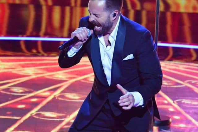 Alfie Boe performs at the Royal Albert Hall in London during a star-studded concert to celebrate The Queen's Birthday Party as part of her 92nd birthday celebrations