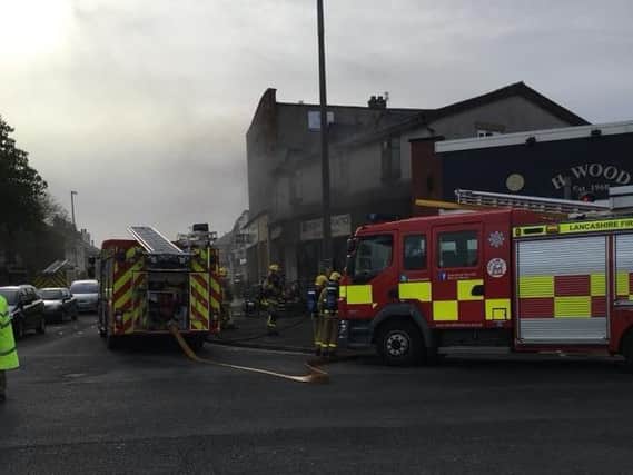 Four fire engines were called to the Carleton Practice in Poulton PIC: Gordon Forrest