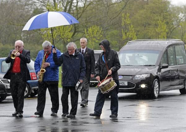 Tony Tolley's funeral was held yesterday