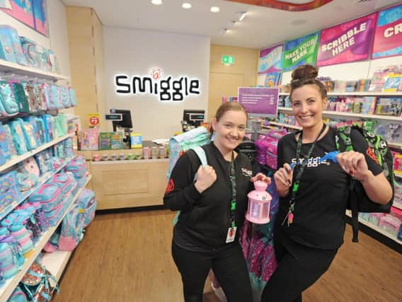 New Smiggle store in the Houndshill.  Pictured are training manager Davina Hughes and store manager Siobhan Robertshaw.