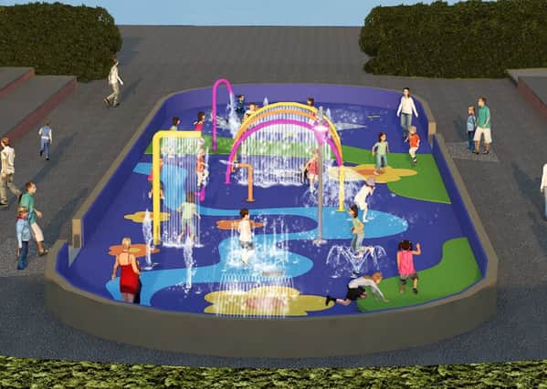 New artist's impression of Splash! play area on St Annes promenade