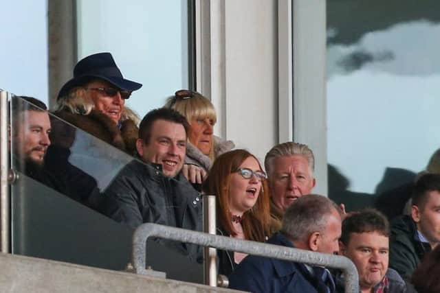 Owen Oyston pictured at Saturday's game at Bloomfield Road