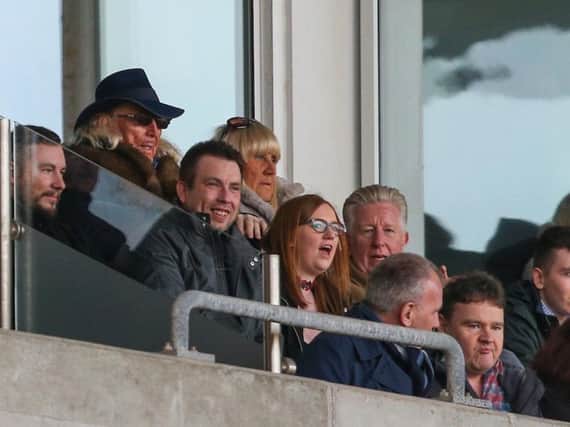 Owen Oyston pictured at Saturday's game at Bloomfield Road