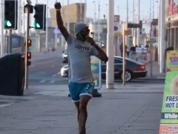 Peter Emelone has been dazzling Blackpool with his energetic dancing