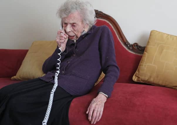 Conservative Party candidate Florence Kirkby, 96, at her home in Newcastle upon Tyne. Mrs Kirkby is one of the oldest candidates in the upcoming local elections. Picture: Owen Humphreys/PA Wire