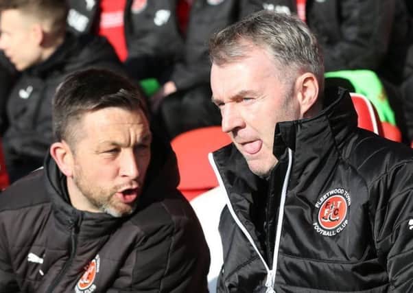 Barry Nicholson will sit alongside John Sheridan in the Fleetwood dugout for the final time on Saturday