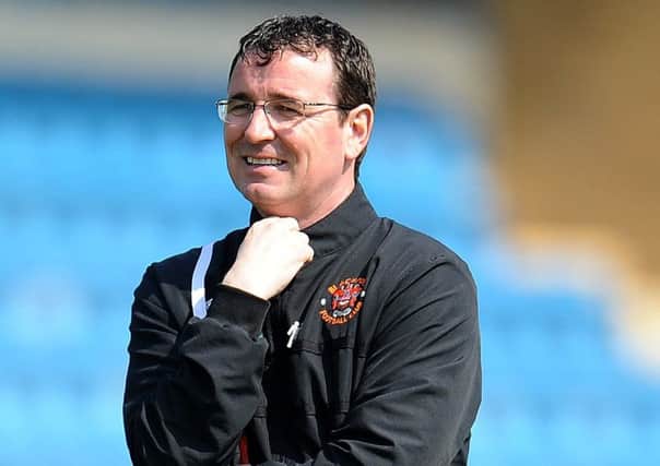 Blackpool manager Gary Bowyer