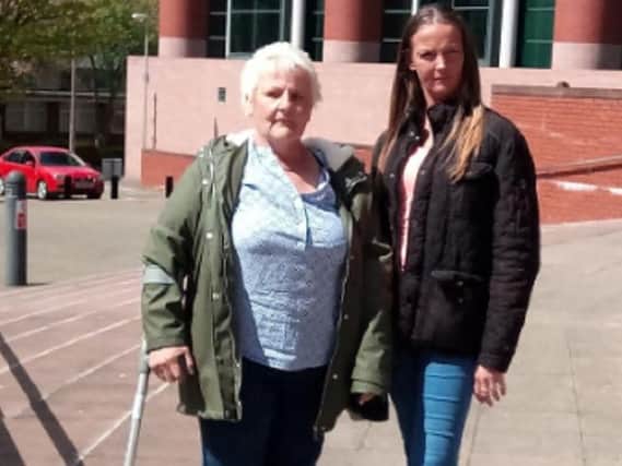 Karen Wilson, whose mum Jean fought off an armed robber in her home, with daughter Nicola