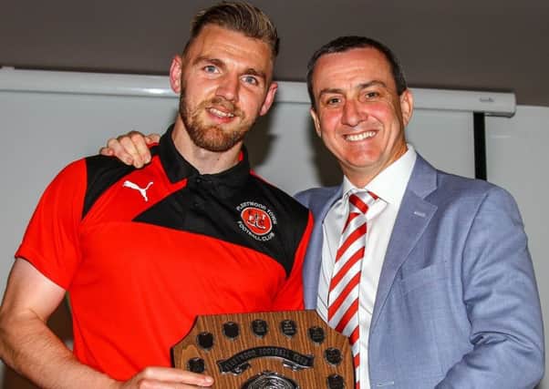 Player of the season Ash Eastham with Andy Pilley